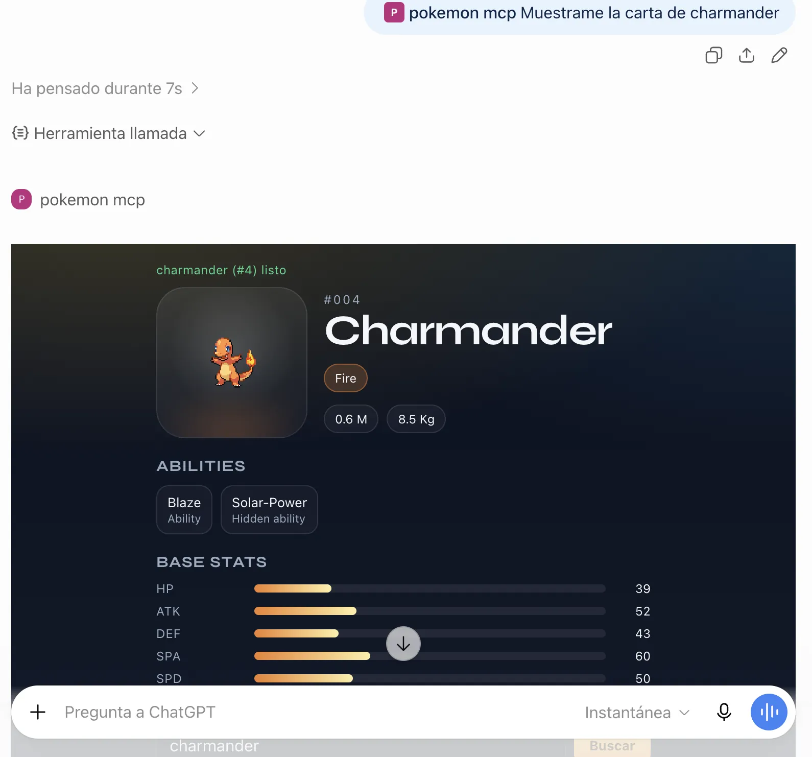 Render de la app en OpenAI